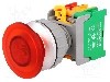 Intrerupator ac&amp;#355;ionat prin apasare, 1 pozitii, 30mm, seria LXE30, AUSPICIOUS - EBL30 1O/C R, W/O LAMP
