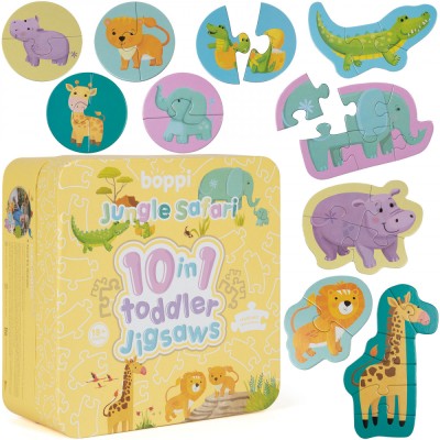 Puzzle progresiv Toddler 10 in 1, Boppi - Jungla Safari foto