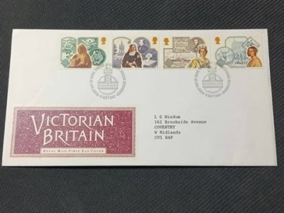 Anglia 1987 - 150 de ani de la urcarea reginei Victoria, serie pe FDC foto