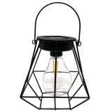 Cumpara ieftin Lampa solara LED felinar cu bec filament H 17 cm