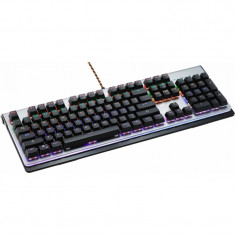 Tastatura Gaming Canyon CND-SKB8-US Interceptor RGB Mecanica Dark Grey foto