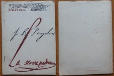 Libretul operei bufe Servitoarea stapana de Pergolesi , trad. Atena Smantanescu