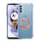 Husa antisoc pentru moto g71 5g, airbag, pink wreath 15, clear