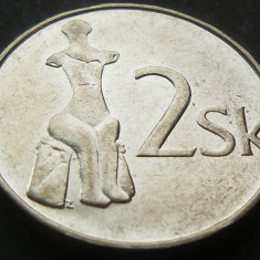 Moneda 2 COROANE - SLOVACIA, anul 1993 *cod 1592 A