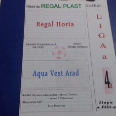 program Regal Horia - Aqua Vest Arad