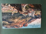 Carte postala Palatul printului de Monaco si condominiumul , anii 1928 , circulata , cu timbre si stampile ,destinatar doamna Teisanu,Romania, Printata