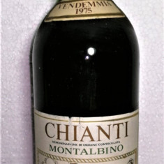 C 48 -vin rosu, CHIANTI, DOC, MONTALBINO, cl 72 gr 12,5 recoltare 1975