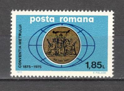 Romania.1975 100 ani Conventia Metrului CR.306 foto