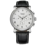 Ceas Bărbați Jaragar 6908 Negru-Alb &ndash; Design Business, Funcții Multiple, Afișaj Săptăm&acirc;nal, Rezistent la Apă 3ATM