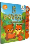 Cumpara ieftin Carte cu sunete. 5 povesti cu animale de ascultat la culcare