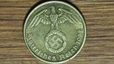 Germania nazista - moneda de colectie istorica - 5 pfennig / Reichspfennig 1938 A - impecabila !