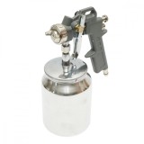 Pistol de vopsit cu aer comprimat, vas inferior, inox, 3 bar, 1 L, 1.5 mm, Breckner Germany