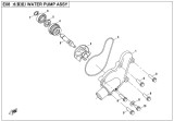 01. Capac pompa apa CF Moto CForce 450 / 520 / 550 / 600 (dupa 2022)