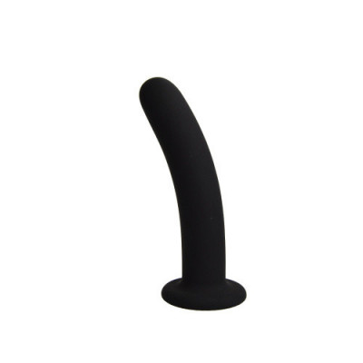 Dildouri anale - Loving Joy Dildo Subtirel din Silicon 13 cm cu Ventuza si Curbat pentru Punctul G sau Prostata foto