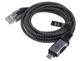 Cablu slim USB 3.1 RJ45 - USB C, 2m, Goobay