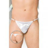 Tanga Bikini Sexy Barbati Softline, Alb, S/L - Lenjerie Barbateasca Poliester