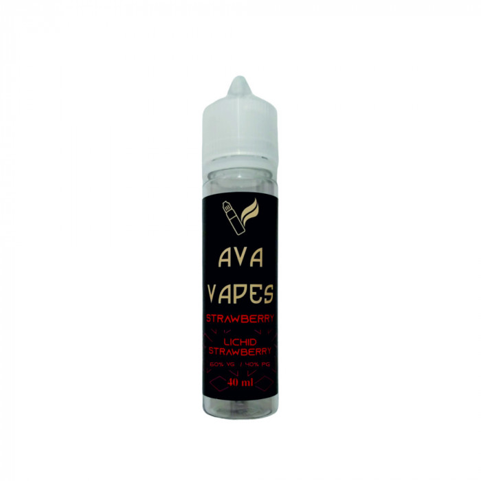 Lichid tigara electronica, Ava, Strawberry, 40ml, 0mg/ml.