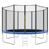 Cumpara ieftin Trambulina cu diametru de 305 cm, plasa protectie inclusa, 4 picioare duble, sarcina maxima 150kg