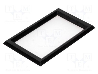Cadru negru ABS 74x44,7mm 58x32,5mm DISPLAY VISIONS foto