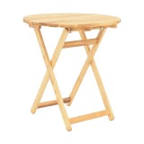 Cumpara ieftin Masa de gradina Letna din lemn de fag solid culoare naturala 70x70x75 cm