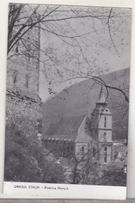 bnk cp Orasul Stalin - Biserica Neagra - uzata foto