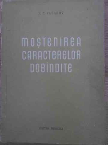 MOSTENIREA CARACTERELOR DOBANDITE-P.P. SAHAROV-228844