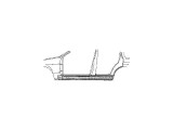 Prag Bmw Seria 3 (E30) 9.1982-04.1994-; partea Dreapta 41351935898, cu 2usi, prag din metal