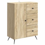 vidaXL Bufet cu sertar Stejar Sonoma 66 x 34,5 x 90 cm Lemn prelucrat 895547