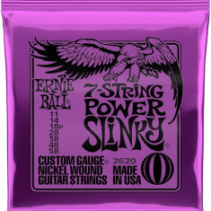 Corzi chitara electrica Ernie Ball 7-string Power Slinky Nickel Wound 11-58