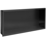 raft baie incastrat perete 30x60 black matt