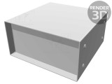 Carcasă metalică cu panou 152x152x76mm