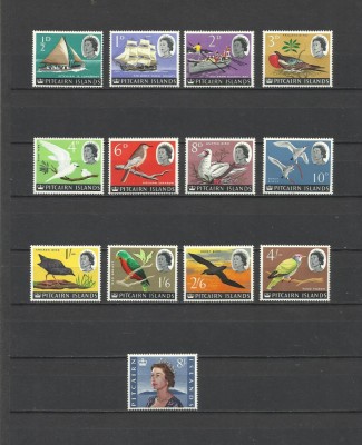 PITCAIRN 1964 DEFINITIVE PASARI CORABII foto