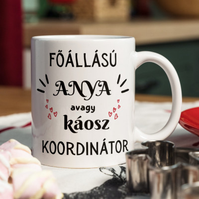 Cană personalizată &amp;quot;K&amp;aacute;osz koordin&amp;aacute;tor&amp;quot; Portocaliu interior foto