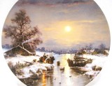 FARFURIE DECORATIVA PORTELAN BRADEX EDITIE LIMITATA ODIHNA DUPA O ZI LUNGA LUDWIG MUNINGER