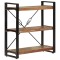 vidaXL Bibliotecă cu 3 niveluri, 77x30x80 cm, lemn masiv reciclat/fier 351109