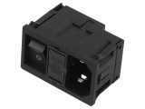 Conector IEC 60320 C18 10A SCHURTER KM Power Entry Module 3-153-583
