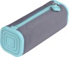 NECESSAIRE PATRAT SERVE PRISMO SILICON/POLIESTER GRI/ALBASTRU BLISTER, Herlitz