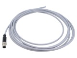 Conector M12 tată 4 pini drept cu cablu 5m HARTING PVC DeviceNet CANopen