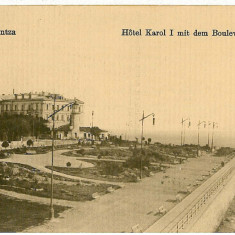 499 - CONSTANTA, Hotel CAROL I, Romania - old postcard - unused