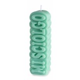 Cumpara ieftin Lumanare ambientala ceara verde cm 4,5 x 3,5 x 14,5 H