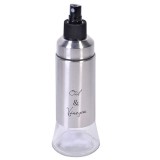 Recipient pentru ulei, spray, sticla, plastic, metal, transparent, 170 ml, Oem