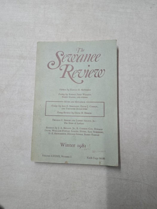 The Sewanee Review - Harold B. McSween