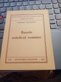 Romulus Vulcănescu - Bazele esteticei rom&acirc;ne