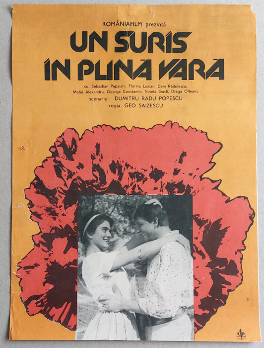 Un suras in plina vara - Afis Romaniafilm film rom&acirc;nesc 1963 cinema Epoca de Aur