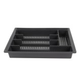 Suport tacamuri pentru sertar, 95009, plastic, gri, 33.5 x 26 x 5 cm