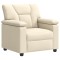 Set de canapea 2 pcs Crem Piele artificiala - 3