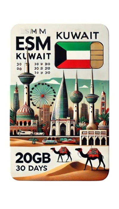 eSIM Kuwait 20GB 30Days