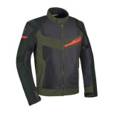 MBS Geaca textila impermeabila Oxford Dakar, negru/verde, XL, Cod Produs: TM211203XLOX