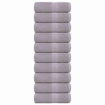 vidaXL Prosoape pentru oaspeți 10 buc Gri 30x50cm 360 g/m&amp;sup2; 100% bumbac foto