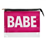 Portfard PVC Transparent, Model Babe, Fucsia, 29x23cm, Oem